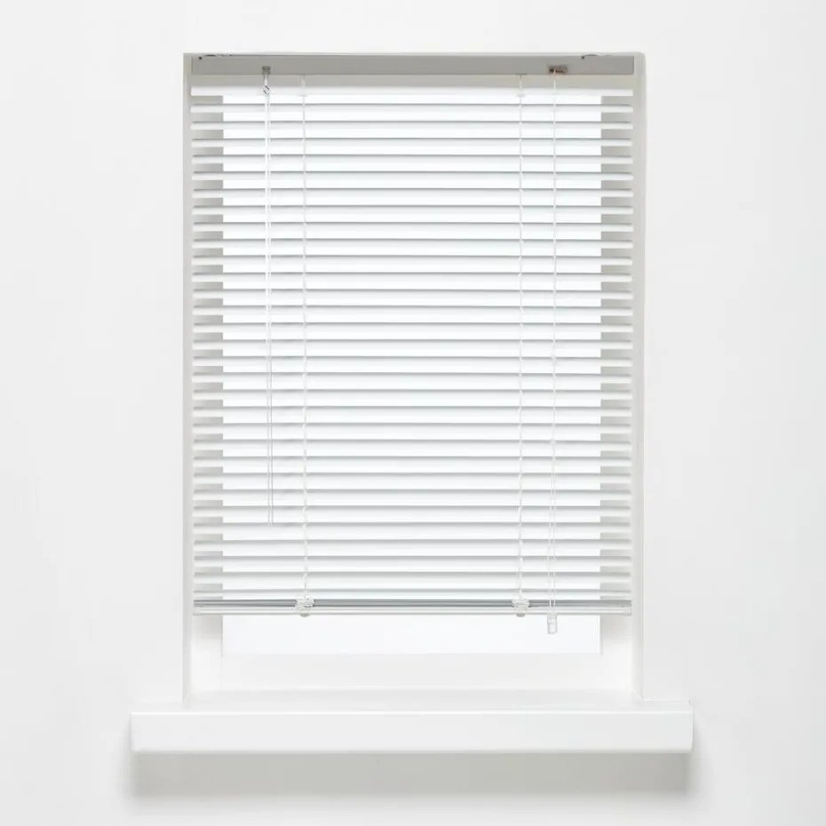 Aluminium Jaloezie Jade Wit 25mm 180x175 Cm