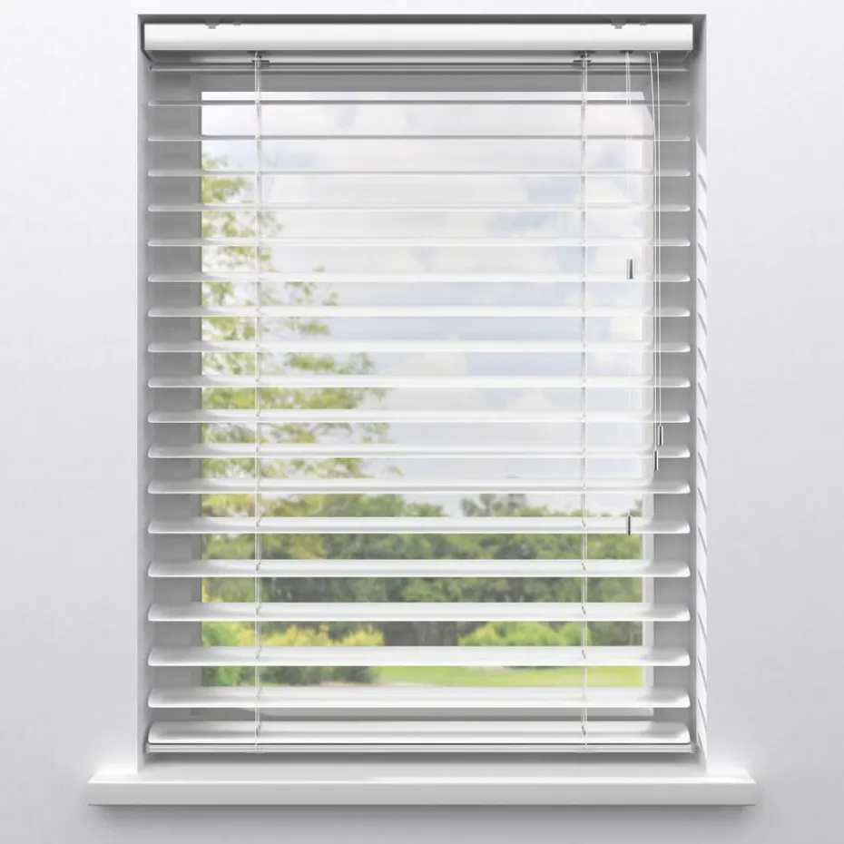 Fenstr Aluminium Jaloezie Bodine Wit 50mm