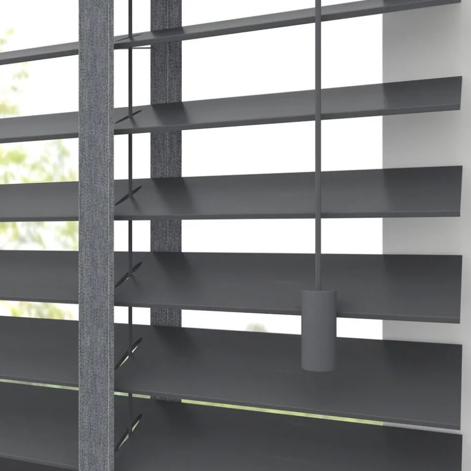 Fenstr Bamboe Jaloezie Wessel Antraciet 50mm