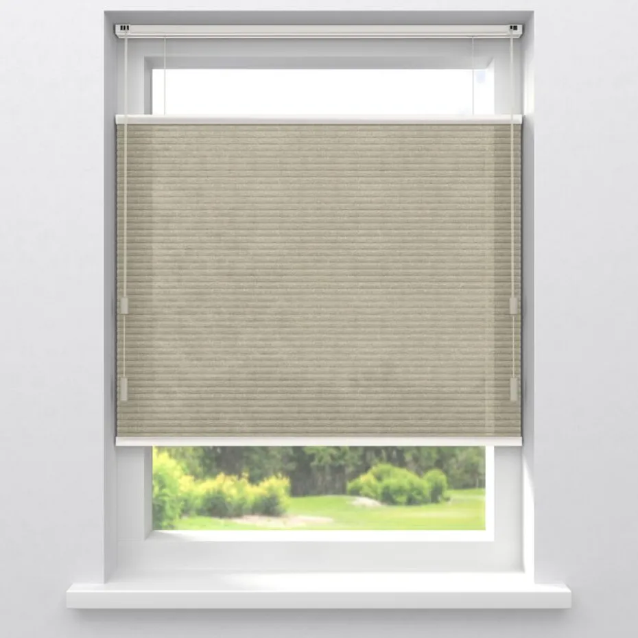 Fenstr Dubbel Plissé Jana Zand Lichtdoorlatend