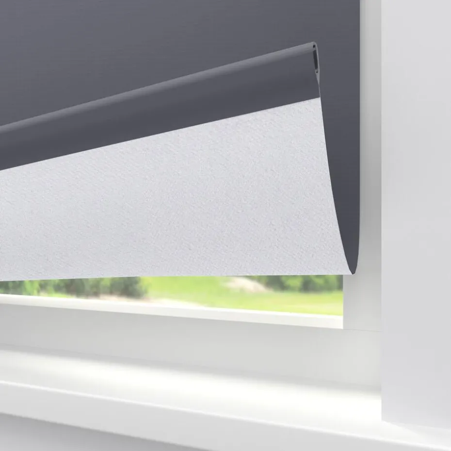 Fenstr Rolgordijn Noor Grijs Verduisterend