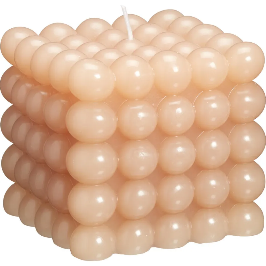 Kaars Cube Beige