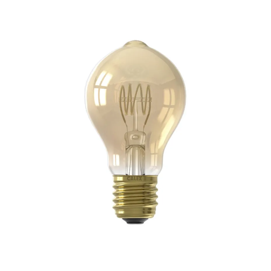 LED Lamp A60 Flex Goud E27 4W Dimbaar