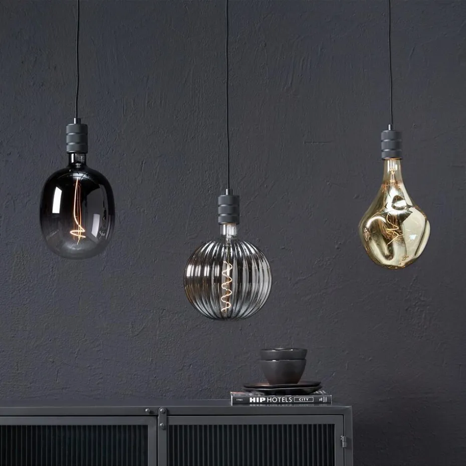 LED Lamp 16,5x28 Cm Champagne E27 Dimbaar