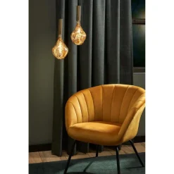 LED Lamp 16,5x28 Cm Champagne E27 Dimbaar