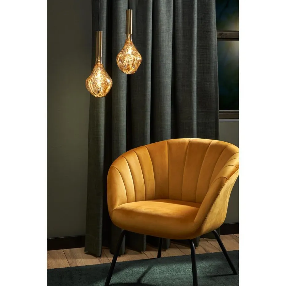 LED Lamp 16,5x28 Cm Champagne E27 Dimbaar