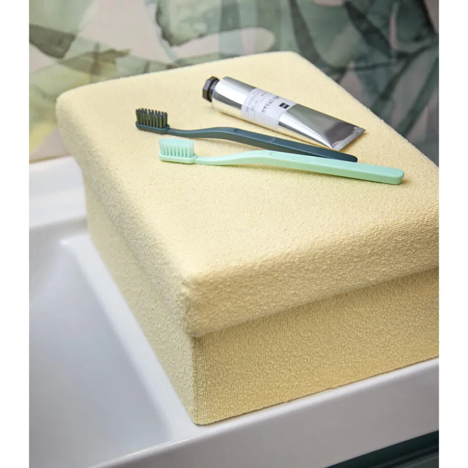 Opbergbox Borre Geel - 33x24x15 Cm