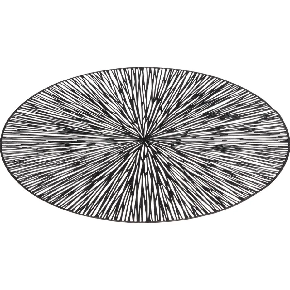 Placemat Marsha Zwart ⌀38 Cm