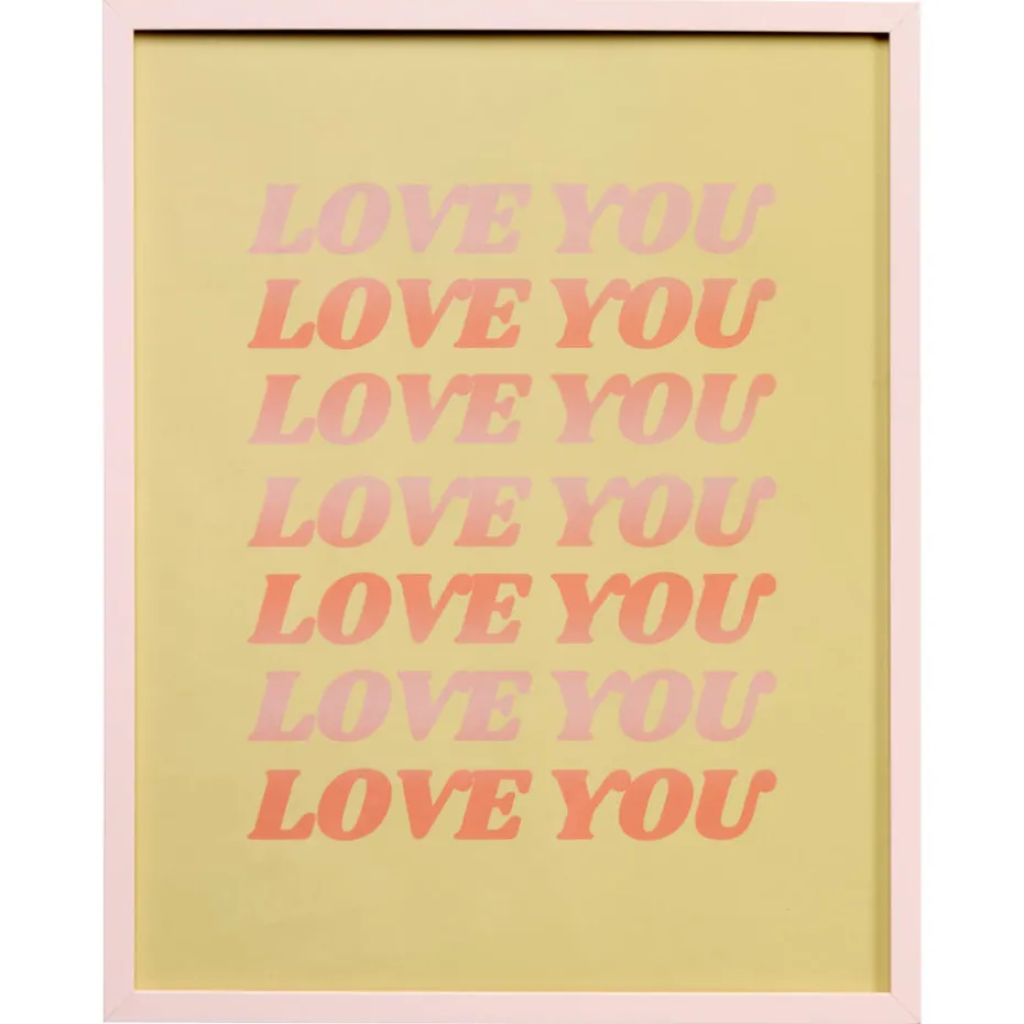 Poster Love You 40x50 Cm