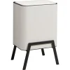 Prullenbak Op Pootjes 2X 12,5 Liter Beige
