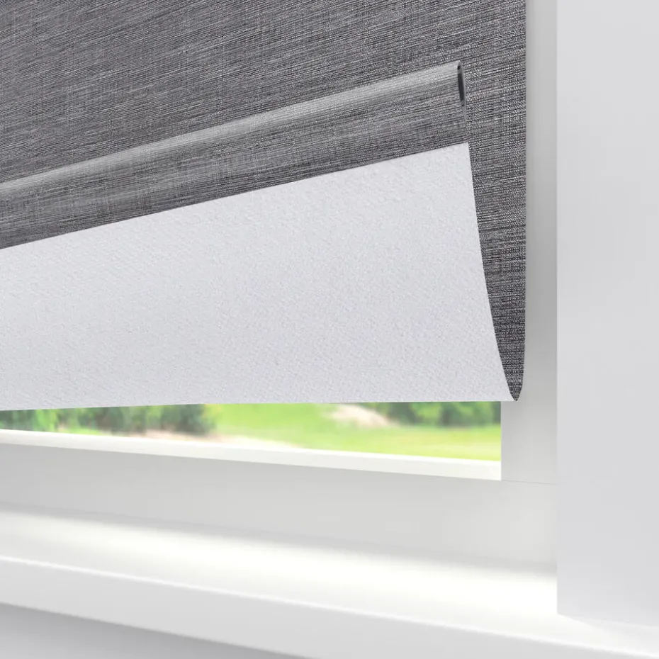 Rolgordijn Huib Grijs Verduisterend