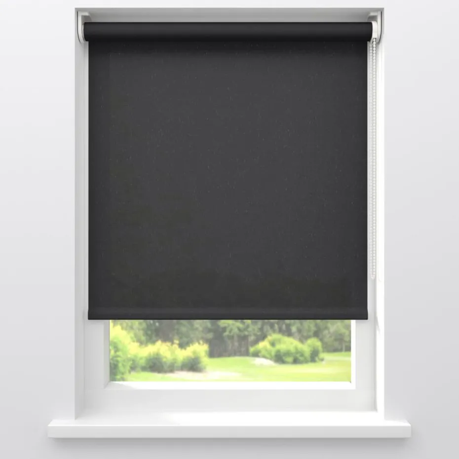 Rolgordijn Jodi Zwart Lichtdoorlatend