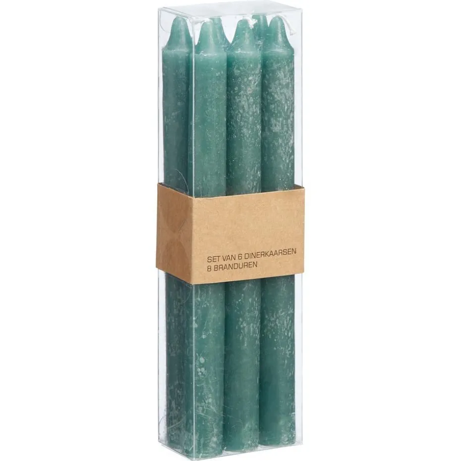 S/6 Dinerkaars Rustiek Donkergroen