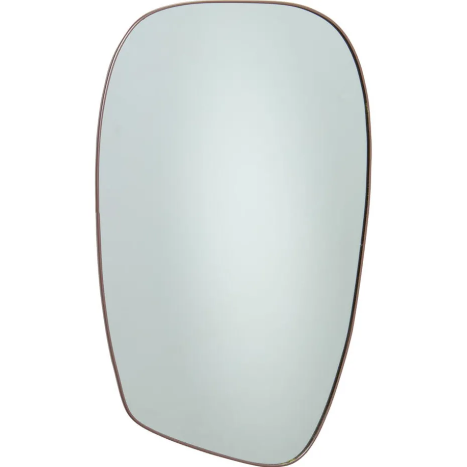 Spiegel Mura Retro Bruin - 35x22 Cm