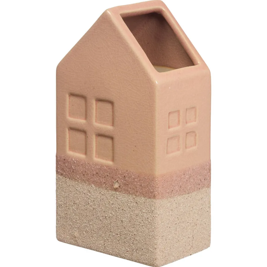 Vaas Huis Terra 14x7,2x15,5 Cm 14x7x16 Cm