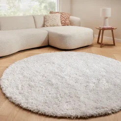 Vloerkleed Cailou Wit ø 180 Cm